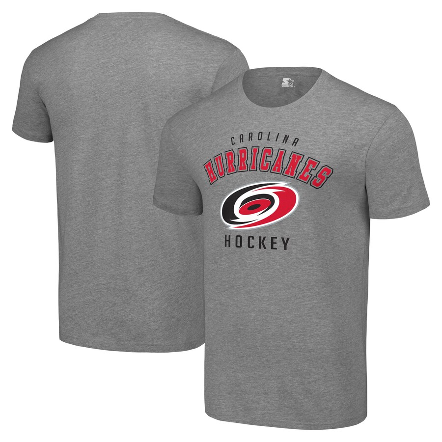 Men's Carolina Hurricanes Starter Heather Gray Logo T-Shirt