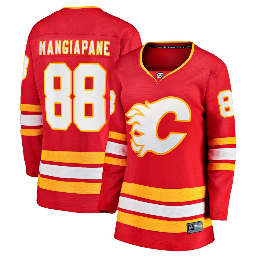 Women's Calgary Flames Andrew Mangiapane Fanatics Branded Red Home Team Breakaway Player Jersey