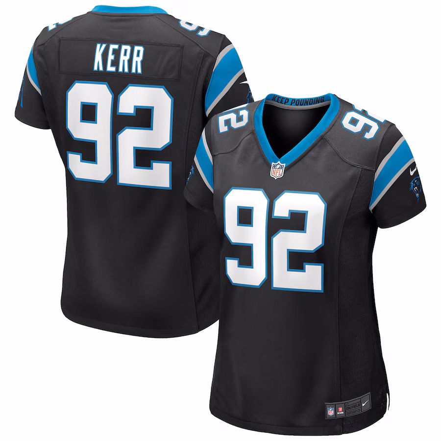 Women's Carolina Panthers Zach Kerr Nike Black Game Jersey