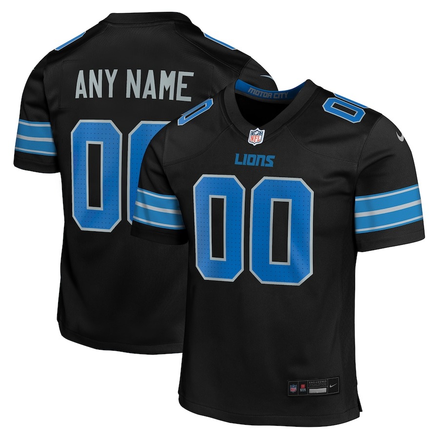 Women's Detroit Lions  Nike Black Alternate Custom Game Jersey