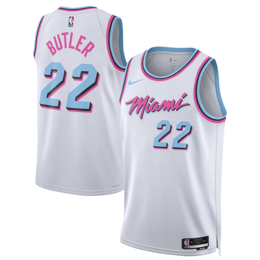 Unisex Miami Heat Jimmy Butler Nike White 2024/25 Swingman Player Jersey - City Edition
