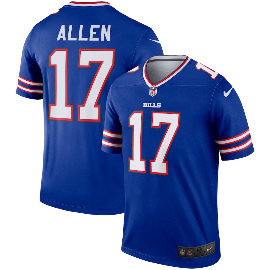 Men's Buffalo Bills Josh Allen Nike Royal Team Legend Player Performance Top
