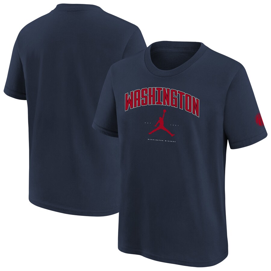 Youth Washington Wizards Jordan Brand Navy Essential Cities T-Shirt