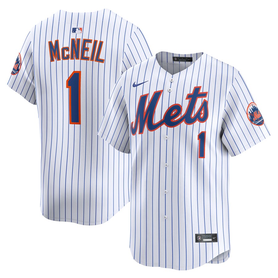 Men's New York Mets Jeff McNeil Nike White Alternate Limited Player Jersey