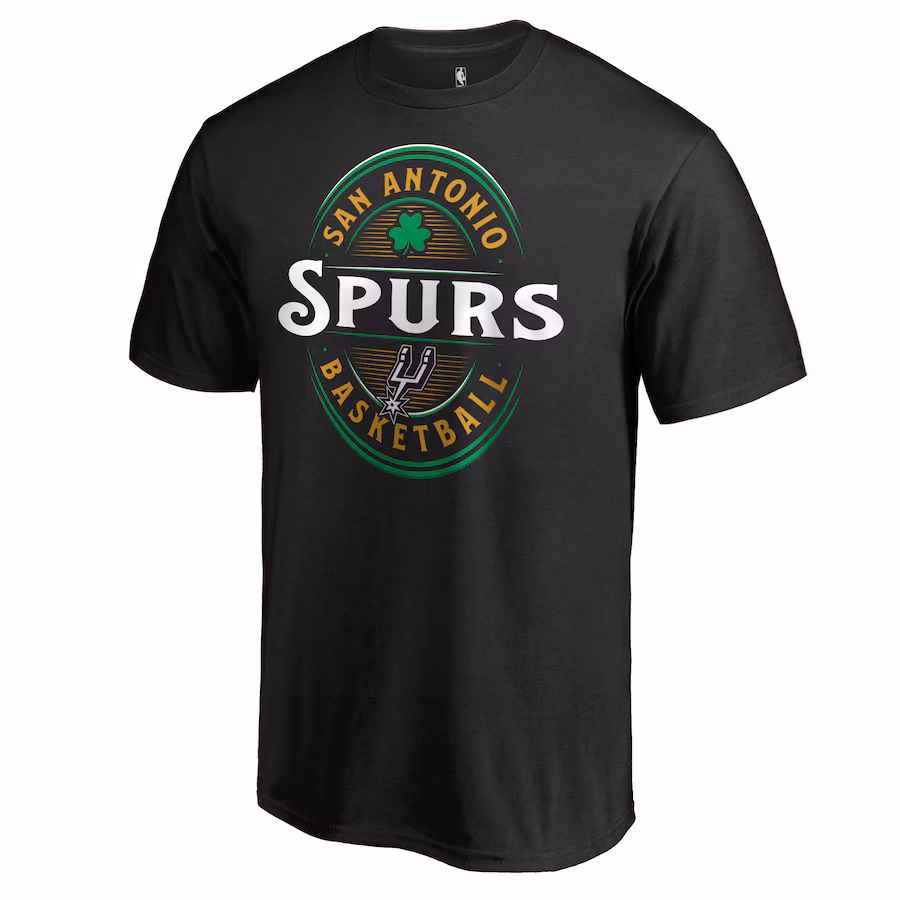 Men's San Antonio Spurs Black Forever Lucky T-Shirt