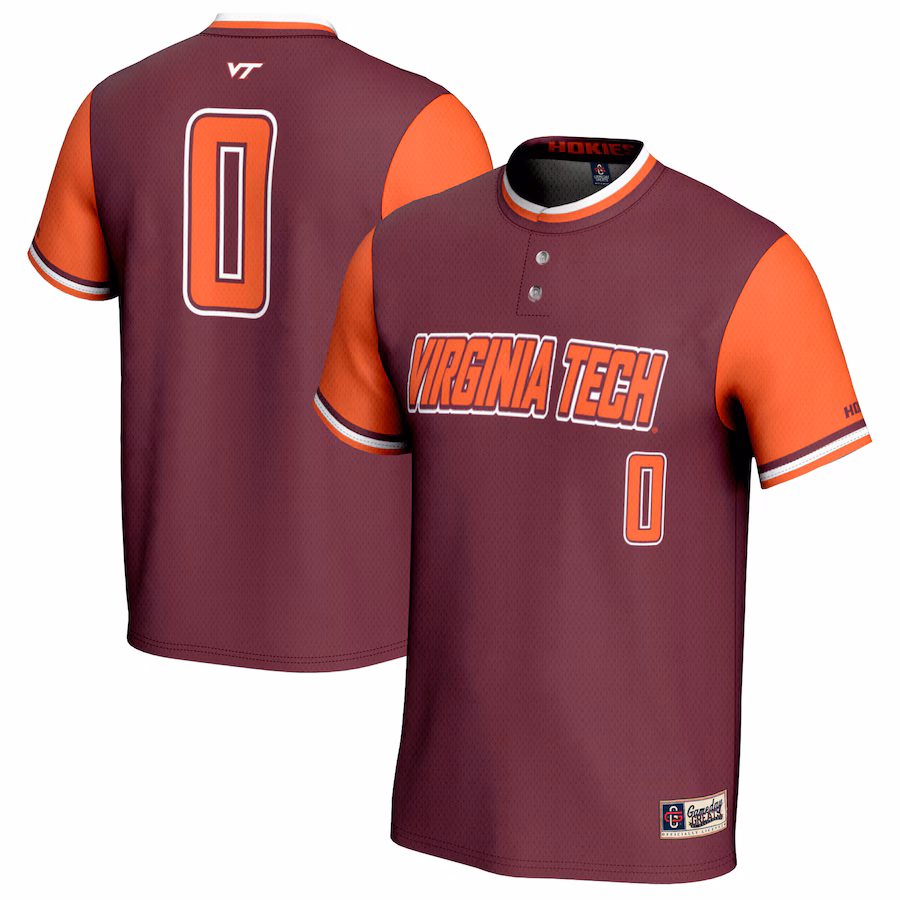 Unisex GameDay Greats #0 Maroon Virginia Tech Hokies Softball Fashion Jersey
