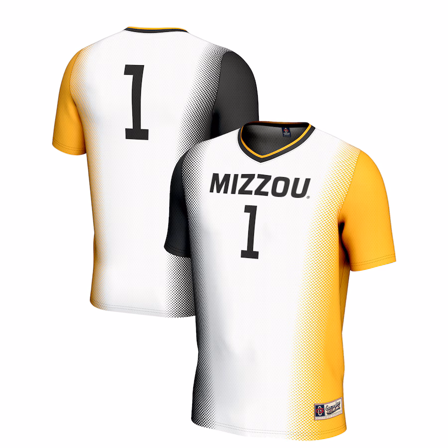 Youth GameDay Greats White #1 Missouri Tigers  Lightweight Women's Soccer Jersey