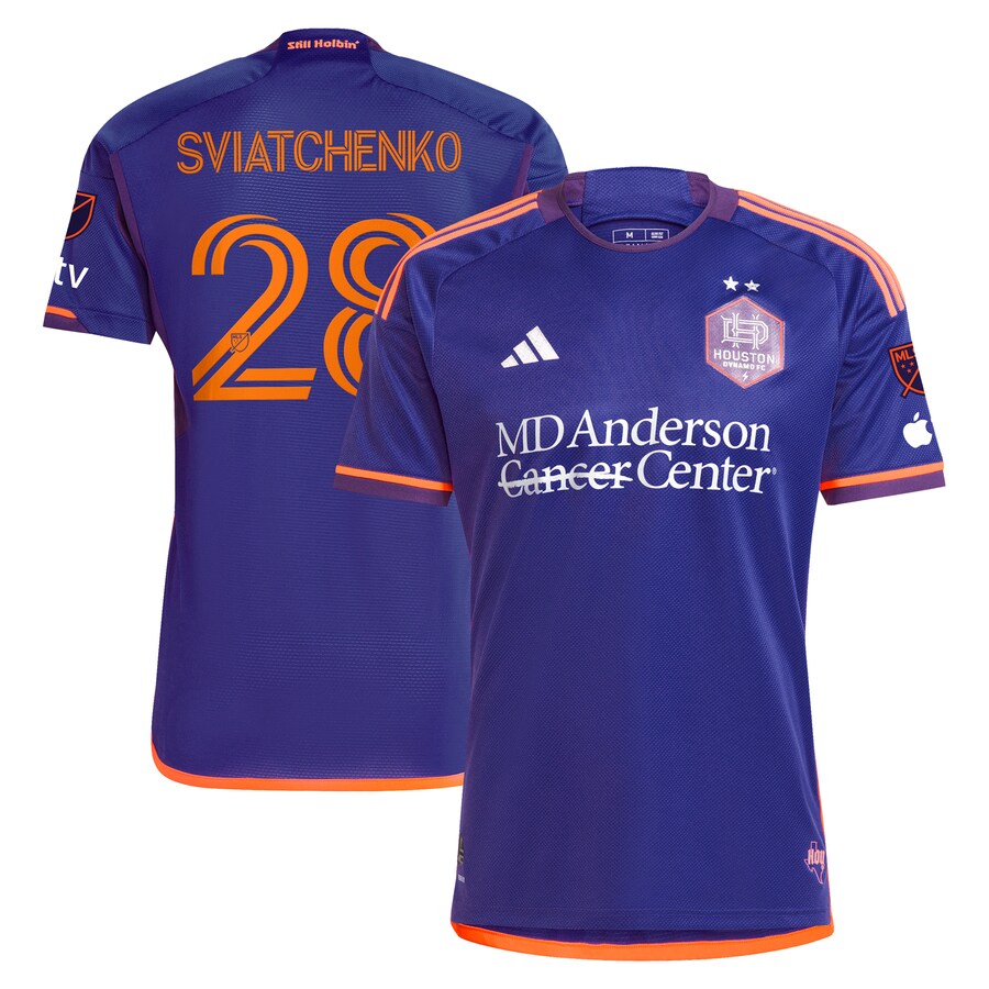 Men's Houston Dynamo FC Erik Sviatchenko adidas Purple 2024 Still Holdin' Authentic Player Jersey