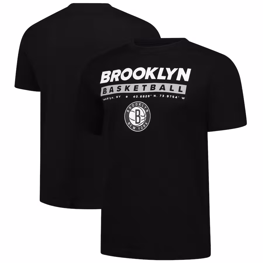 Men's Brooklyn Nets  Fanatics Black Location Just Net T-Shirt