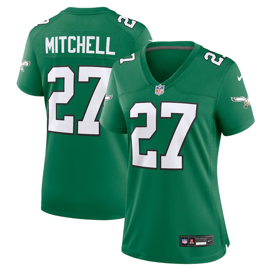 Men's Philadelphia Eagles Quinyon Mitchell Nike  Kelly Green Alternate Game Jersey