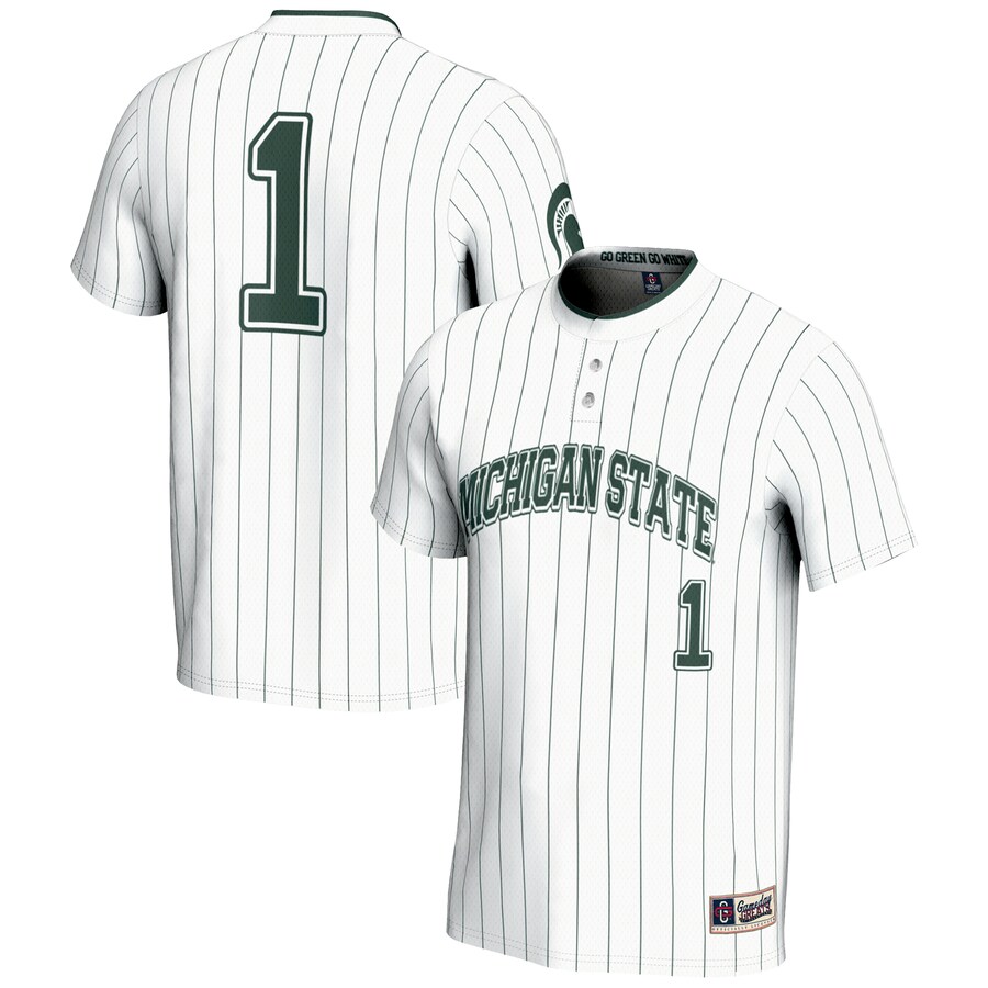 #1 Michigan State Spartans GameDay Greats Lightweight Softball Jersey - White
