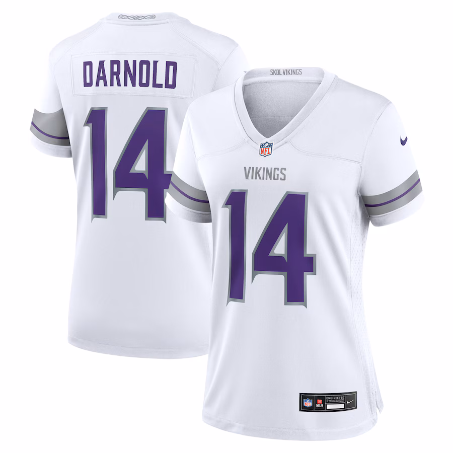Women's Minnesota Vikings Sam Darnold Nike White Alternate Game Player Jersey