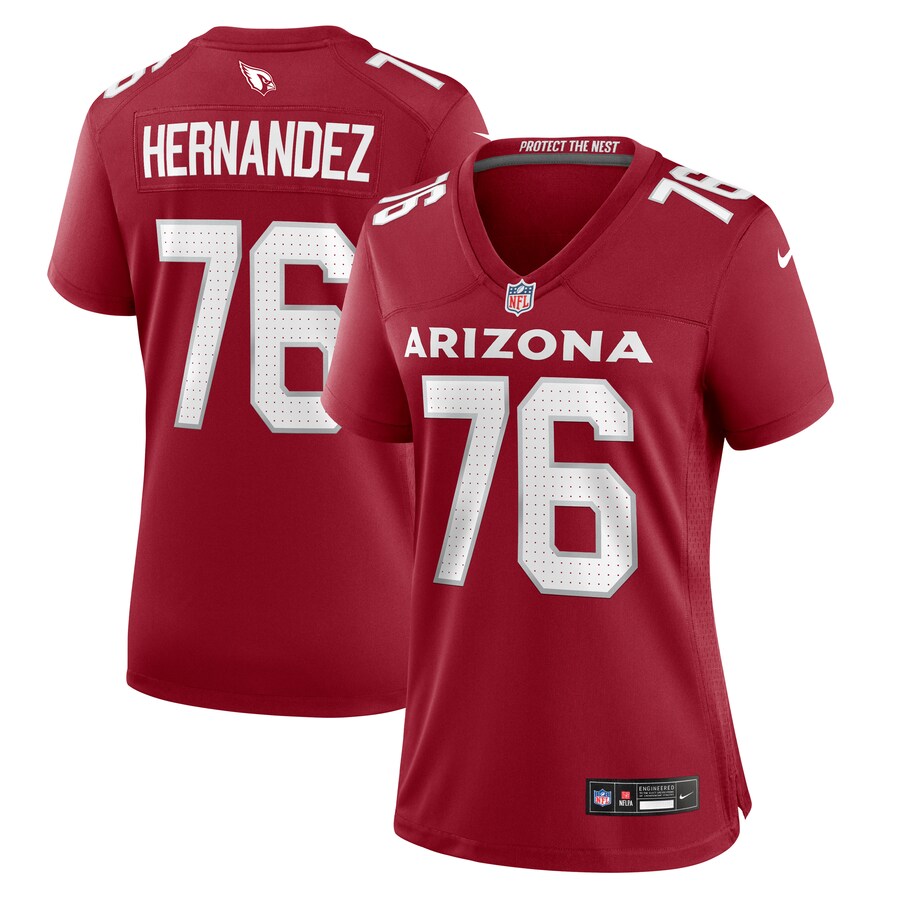 Women's Arizona Cardinals Will Hernandez Nike Cardinal Game Jersey