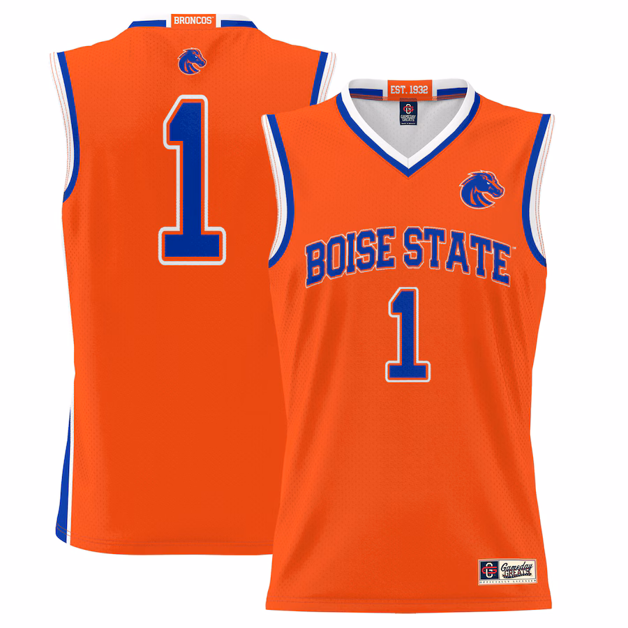 Youth GameDay Greats #1 Orange Boise State Broncos Lightweight Basketball Jersey