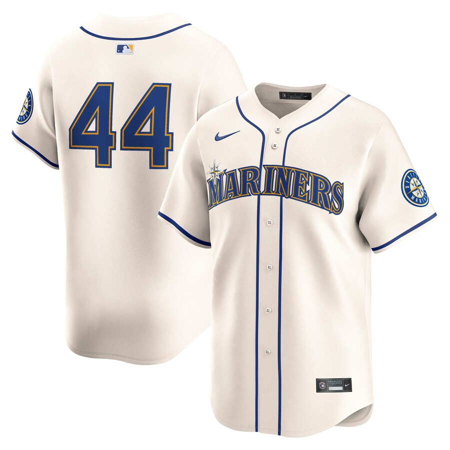 Men's Seattle Mariners Julio Rodriguez Nike Cream Alternate Limited