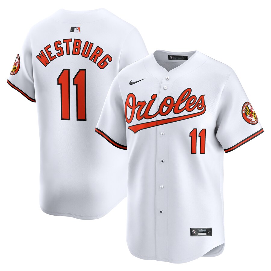 Men's Baltimore Orioles Jordan Westburg Nike White Home Limited Player Jersey