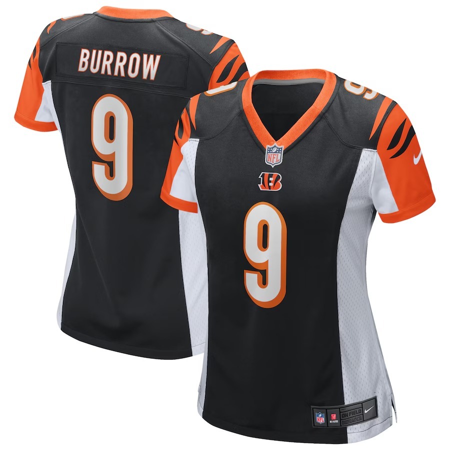 Women's Cincinnati Bengals Joe Burrow Nike Black Team Game Jersey