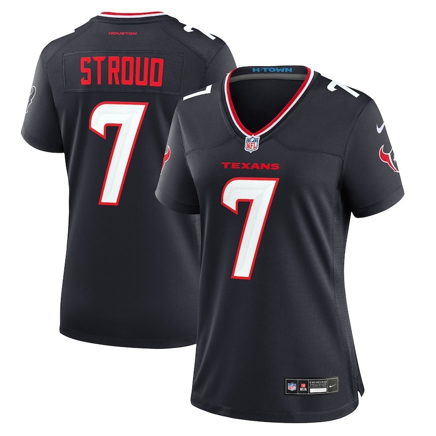 Women's Houston Texans C.J. Stroud Nike Navy Game Jersey