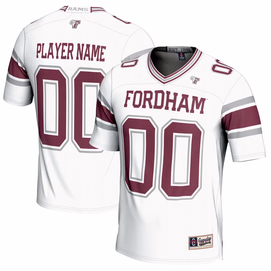Fordham Rams GameDay Greats Youth NIL Pick-A-Player Football Jersey - White