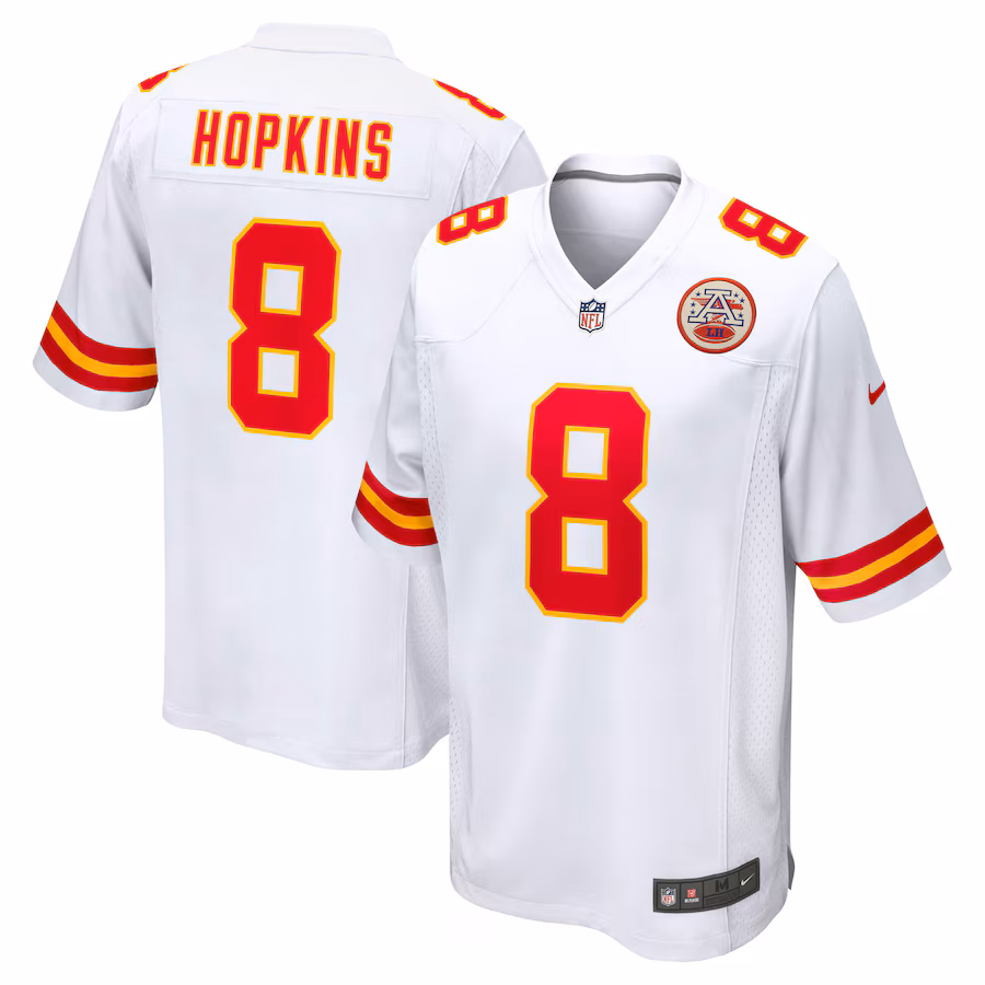 Men's Kansas City Chiefs DeAndre Hopkins Nike White Player Game Jersey