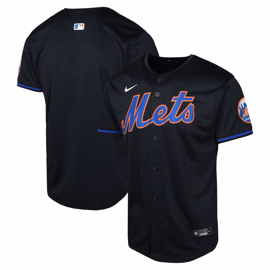 Youth New York Mets Nike Black Alternate Limited Jersey