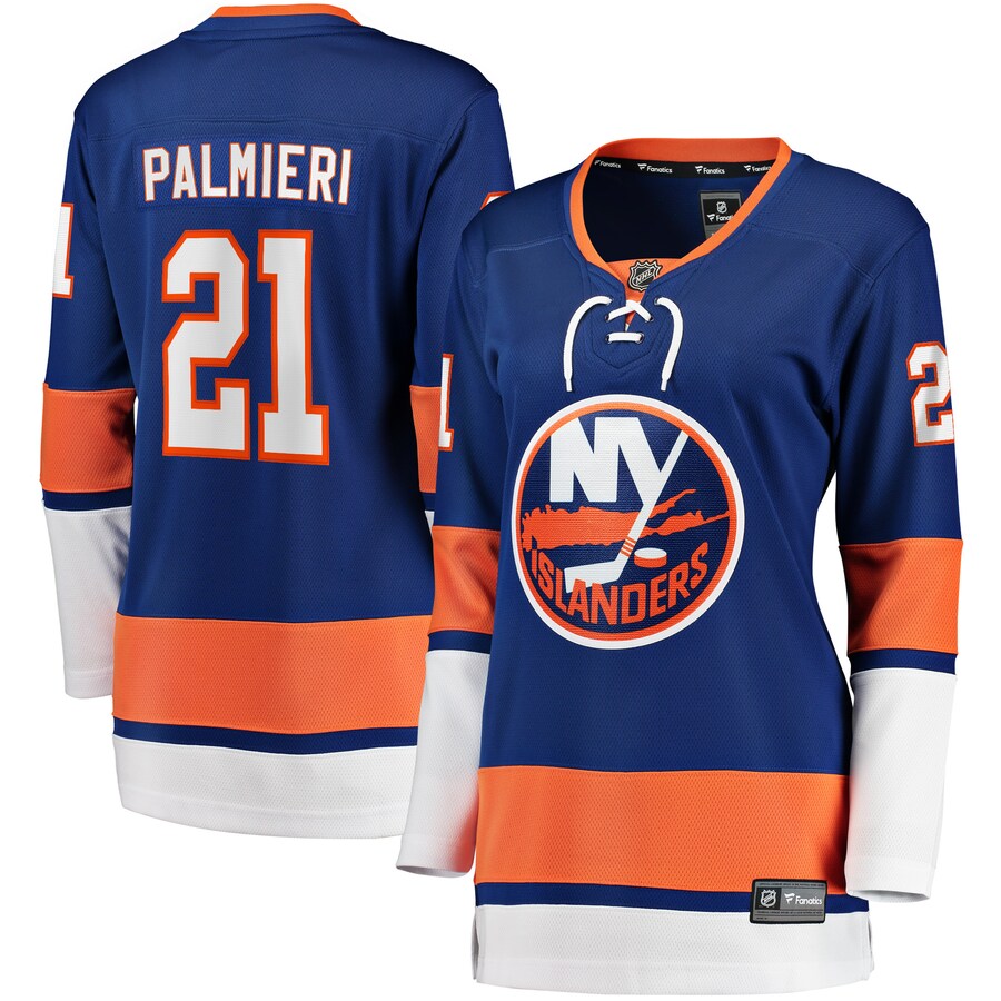 Women's New York Islanders Kyle Palmieri Fanatics Branded Royal 2017/18 Home Breakaway Replica Jersey