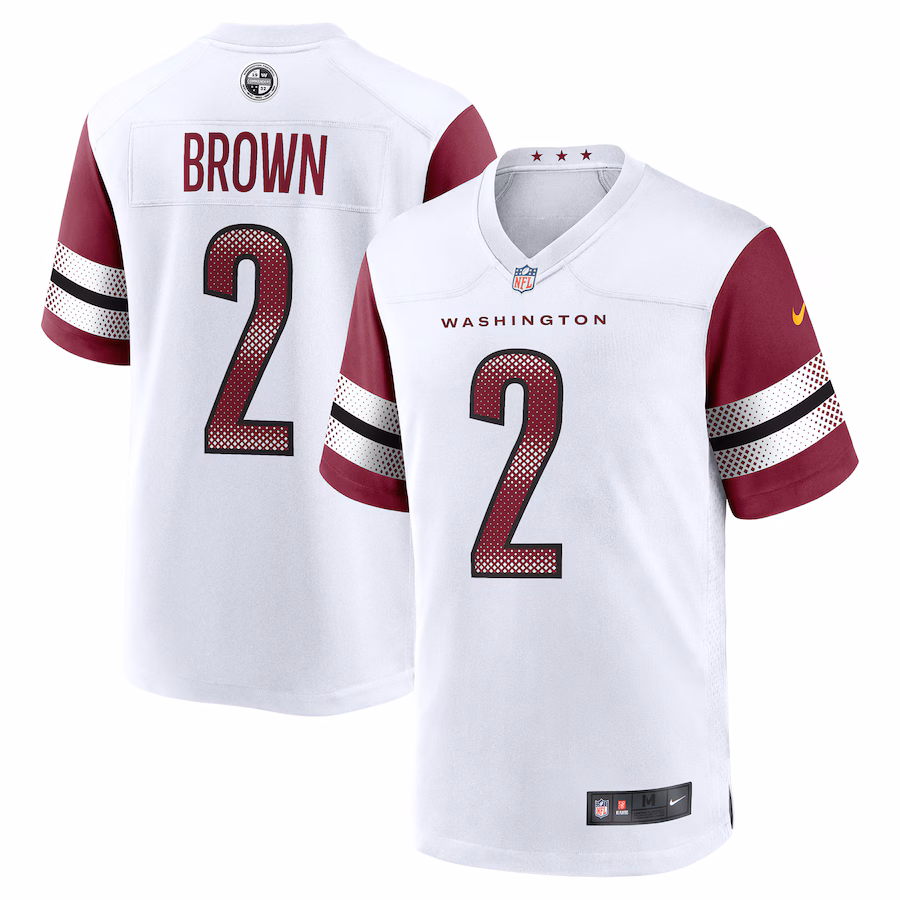 Men's Washington Commanders Dyami Brown Nike White Game Jersey