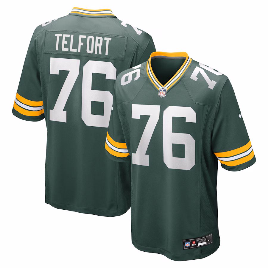 Men's Green Bay Packers Kadeem Telfort Nike Green Game Jersey