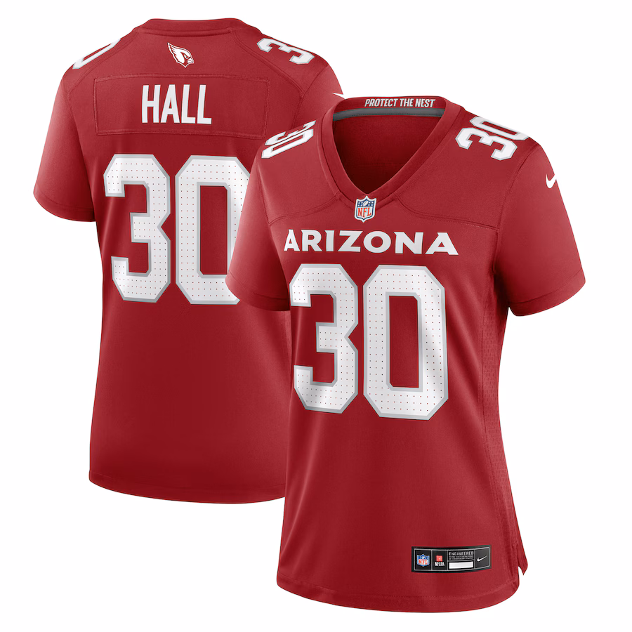 Women's Arizona Cardinals Darren Hall Nike Cardinal Game Jersey