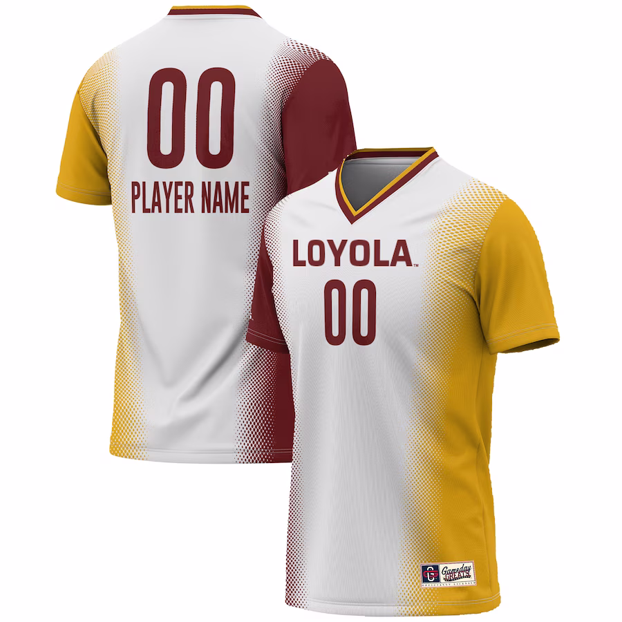 Loyola Chicago Ramblers GameDay Greats Youth NIL Pick-A-Player Lightweight Women's Soccer Jersey - White