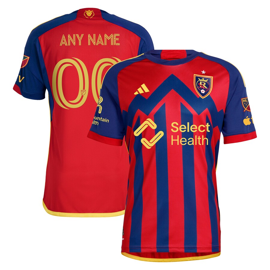 Men's Real Salt Lake  adidas Red 2024 Peak Utah Authentic Custom Jersey
