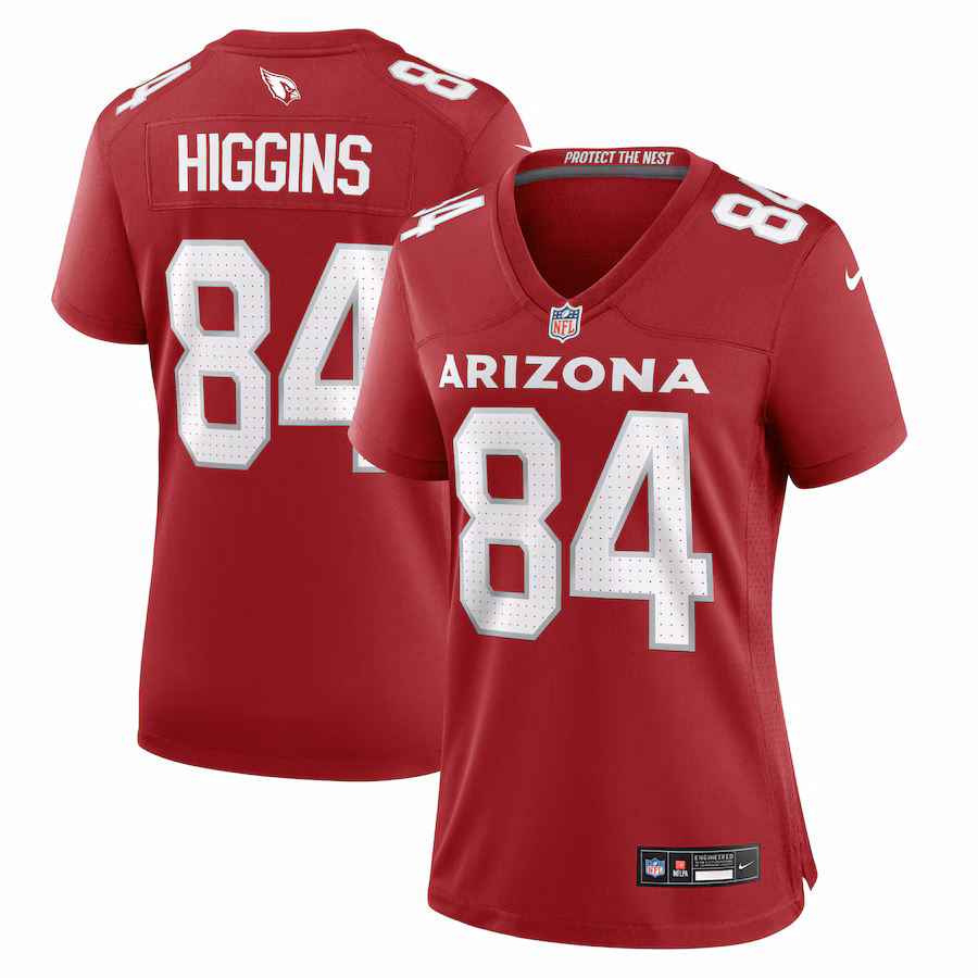 Women's Arizona Cardinals Elijah Higgins Nike  Cardinal Team Game Jersey