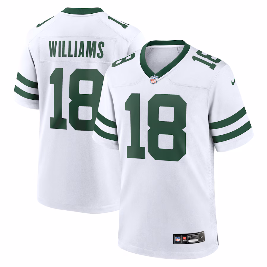 Men's New York Jets Mike Williams Nike Legacy White  Game Player Jersey