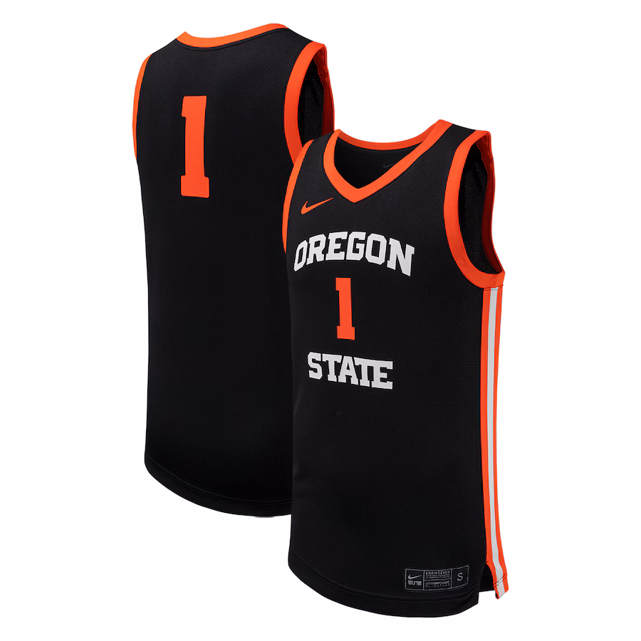 Unisex Nike #1 Black Oregon State Beavers Team Replica Basketball Jersey