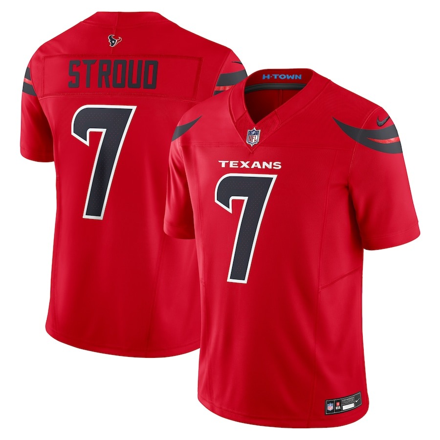 Men's Houston Texans C.J. Stroud Nike Red Alternate Vapor F.U.S.E. Limited Jersey