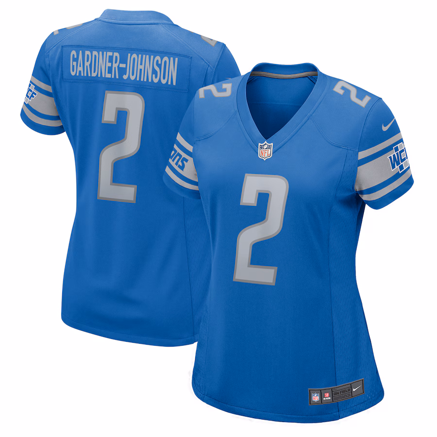 Women's Detroit Lions Chauncey Gardner-Johnson Nike Blue Game Player Jersey