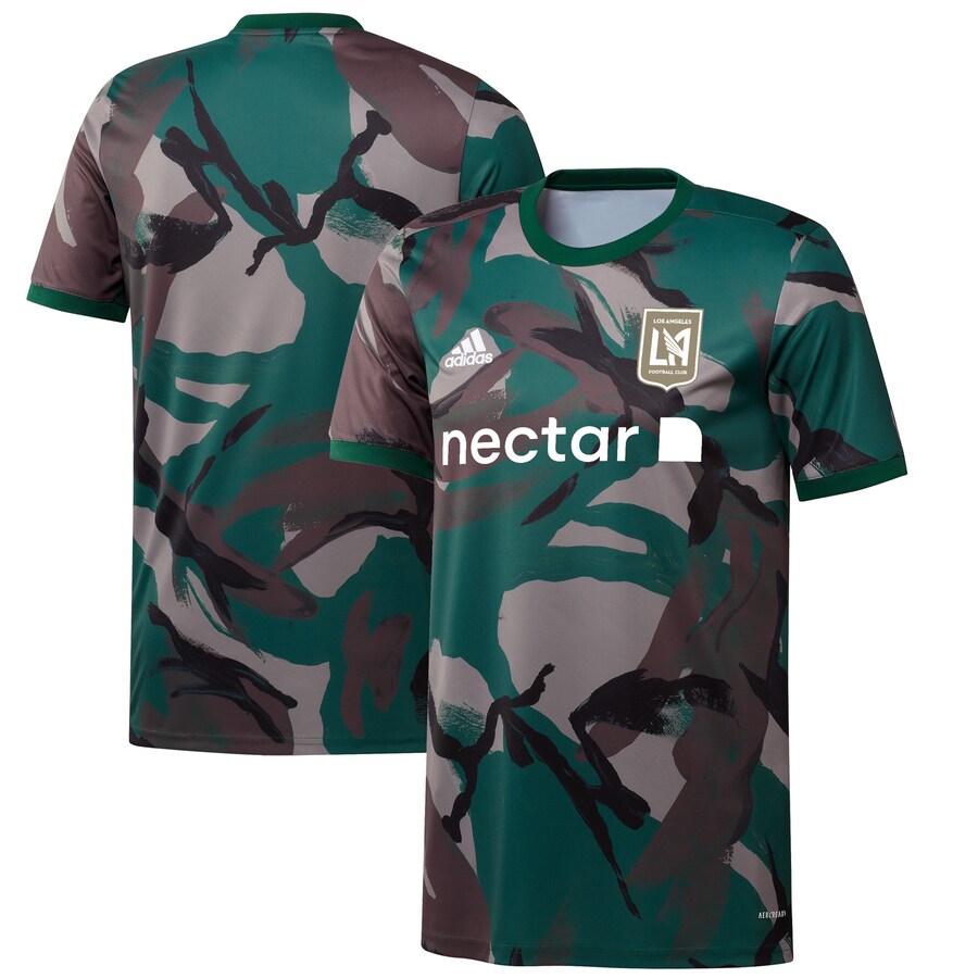 Men's LAFC adidas Camo 2021 Pre-Match Performance Top