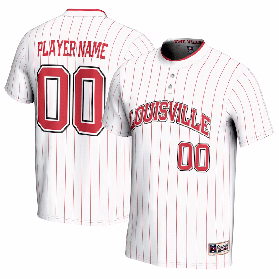 Louisville Cardinals GameDay Greats Unisex NIL Pick-A-Player Lightweight Softball Jersey - White