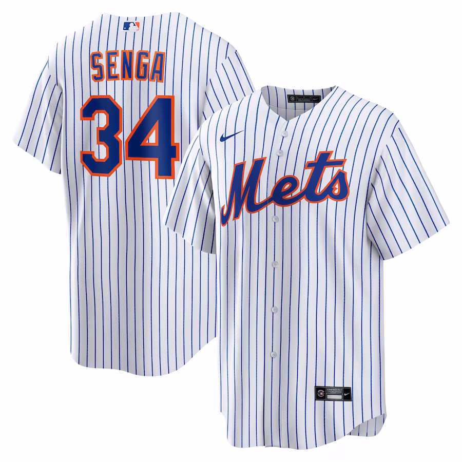 Men's New York Mets Kodai Senga Nike White/Royal Home Replica Player Jersey