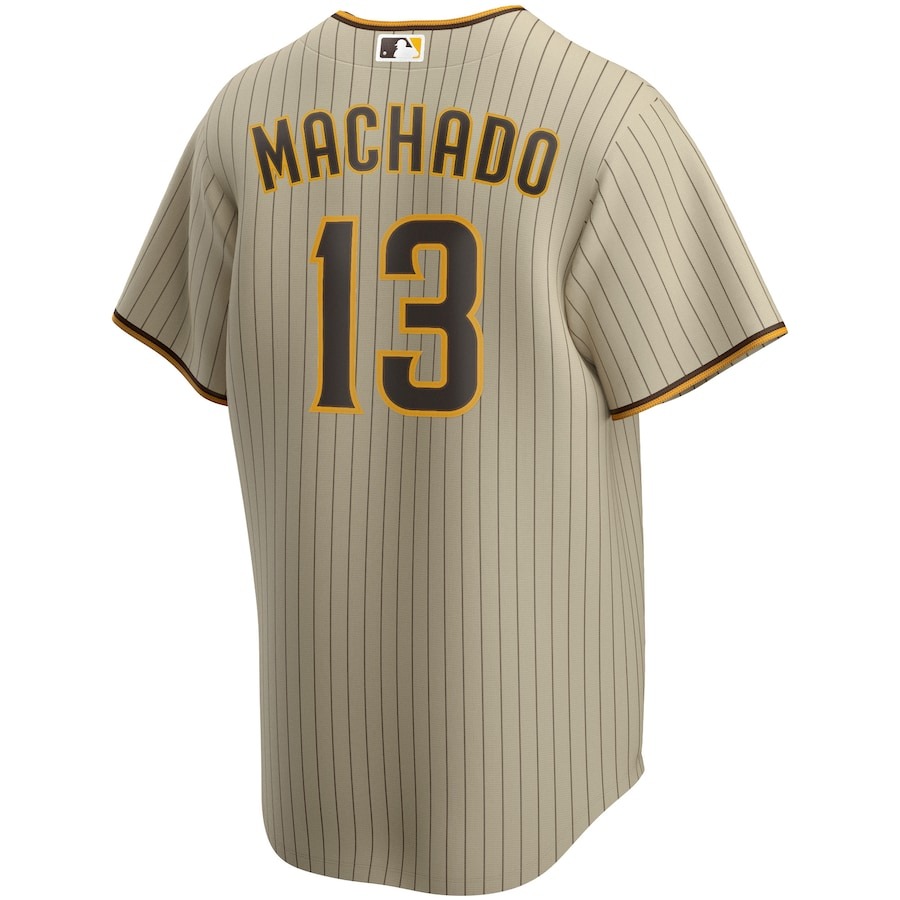 Men's San Diego Padres Manny Machado Nike Tan Alternate Limited Player Jersey
