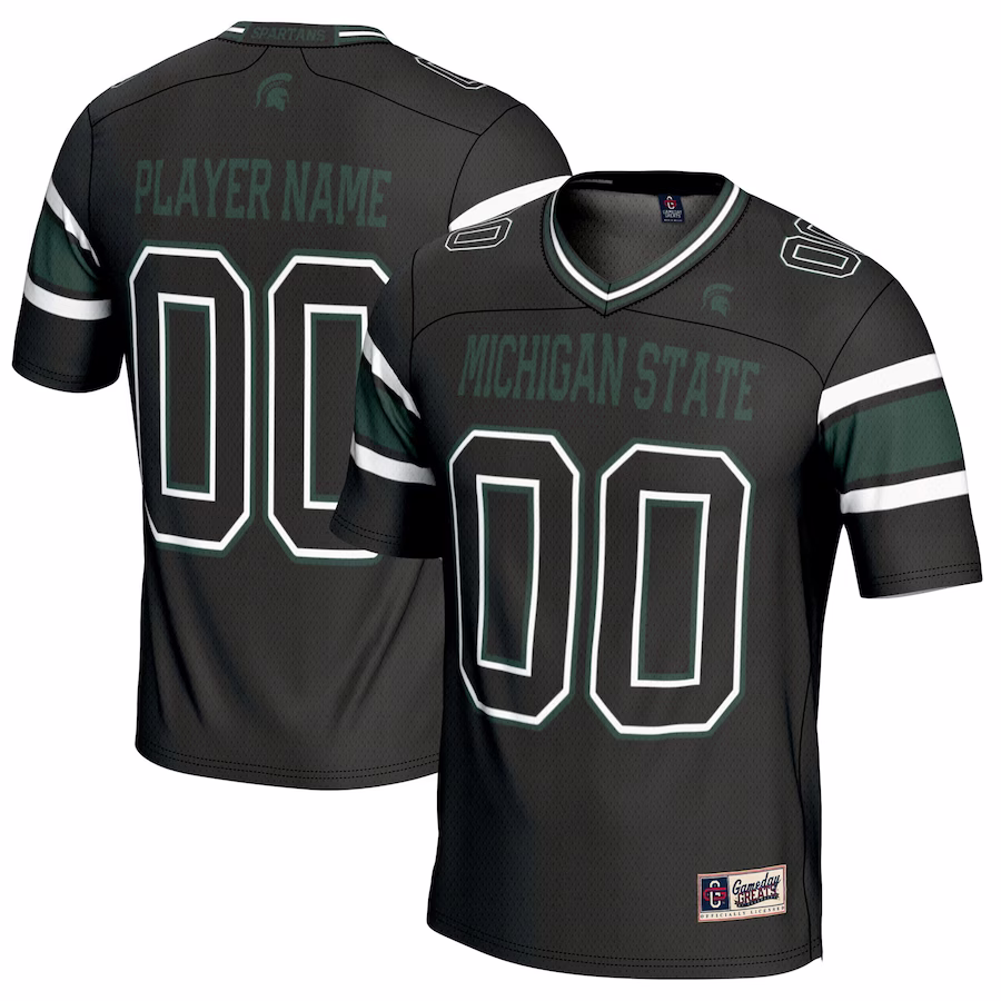 Michigan State Spartans GameDay Greats Youth NIL Pick-A-Player Football Jersey - Black