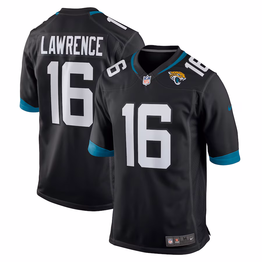 Youth Jacksonville Jaguars Trevor Lawrence Nike Black Game Jersey