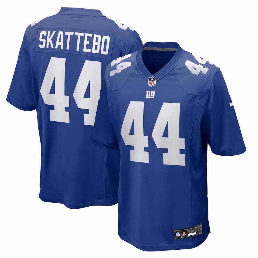 Men's New York Giants Cam Skattebo Nike Royal Team Game Player Jersey