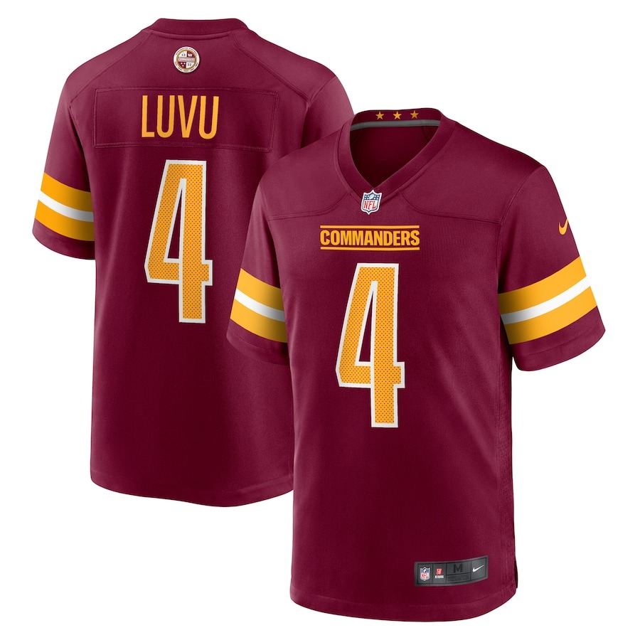Men's Washington Commanders Frankie Luvu Nike Burgundy Game Jersey