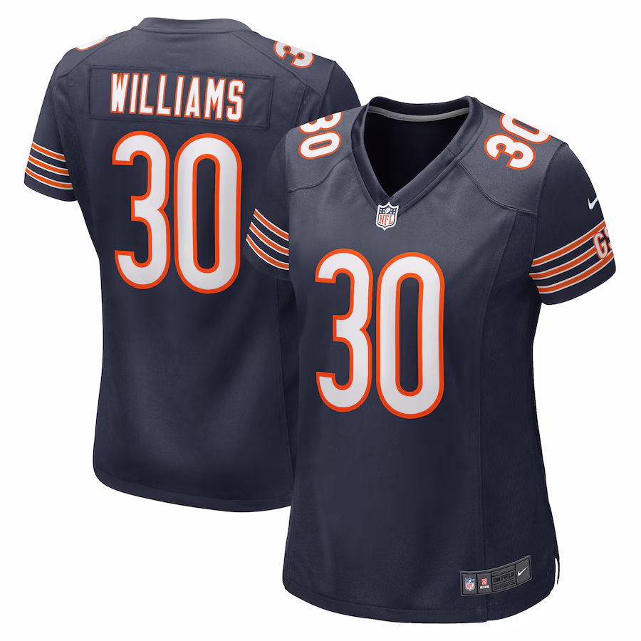 Women's Chicago Bears Joejuan Williams Nike  Navy  Game Jersey