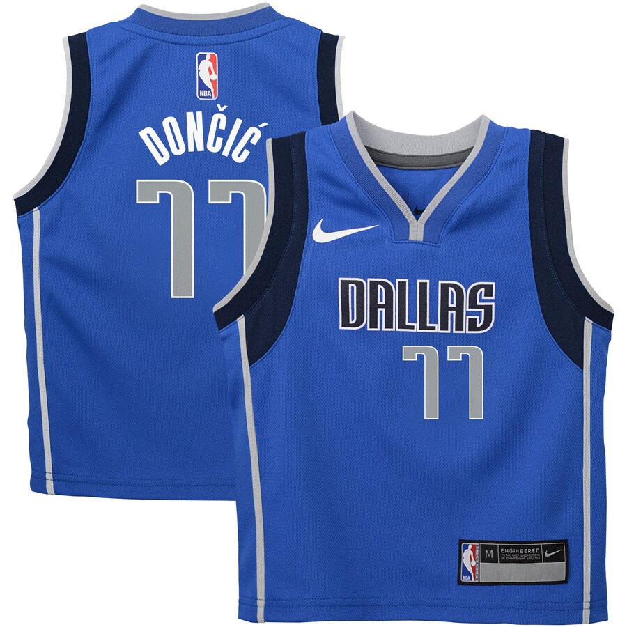 Preschool Dallas Mavericks Luka Don?i? Nike Blue Swingman Player Jersey - Icon Edition