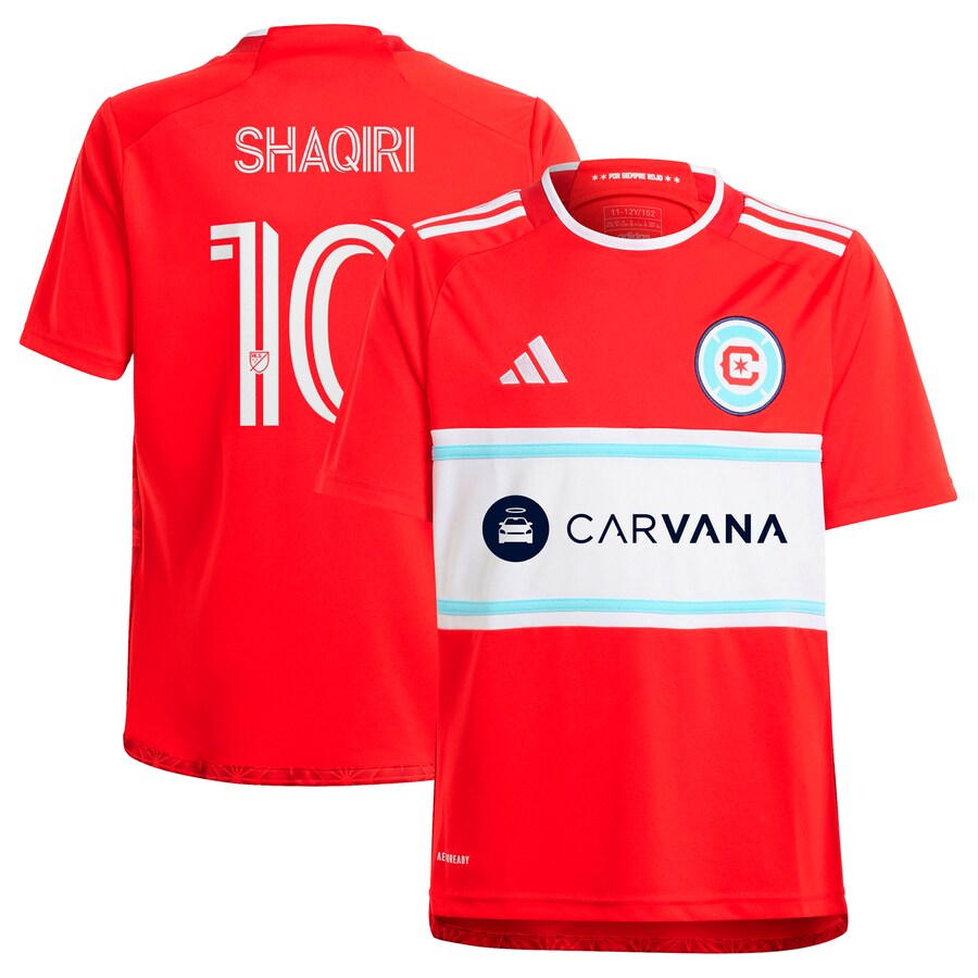 Youth Chicago Fire Xherdan Shaqiri adidas Red 2024 Return To Red Replica Player Jersey