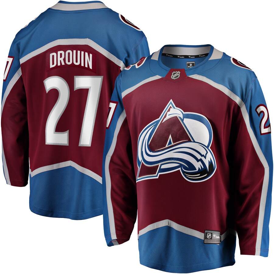 Men's Colorado Avalanche Jonathan Drouin Fanatics Branded Maroon Home Breakaway Jersey
