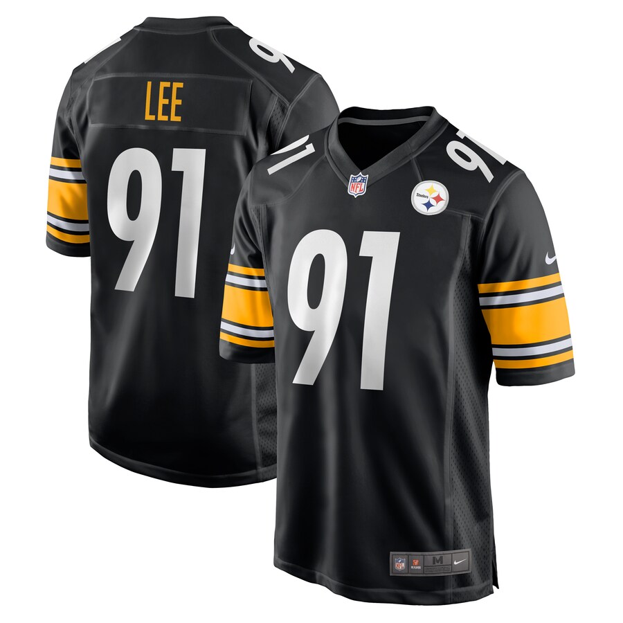 Men's Pittsburgh Steelers Logan Lee Nike Black Game Jersey