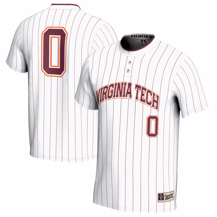 #0 Virginia Tech Hokies GameDay Greats Youth Softball Fashion Jersey - White